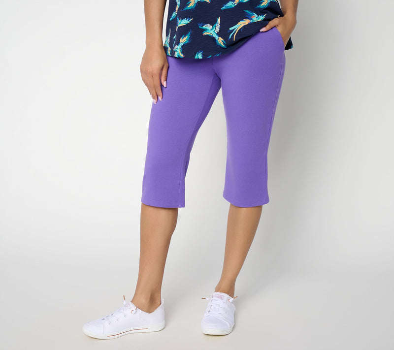 Denim & Co. Active Duo Stretch Skimmer Length Pants — View 18