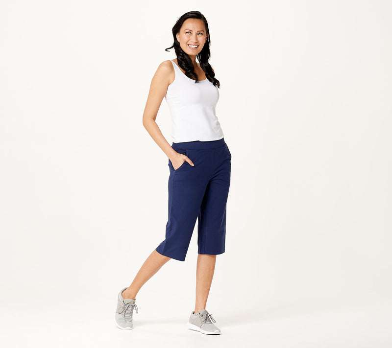 Denim & Co. Active Duo Stretch Skimmer Length Pants — View 11
