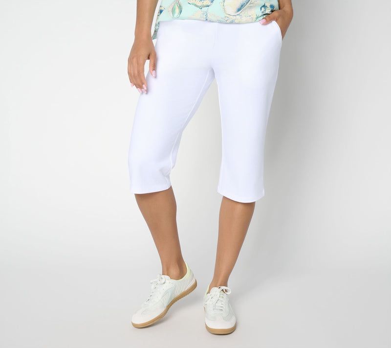 Denim & Co. Active Duo Stretch Skimmer Length Pants — View 19