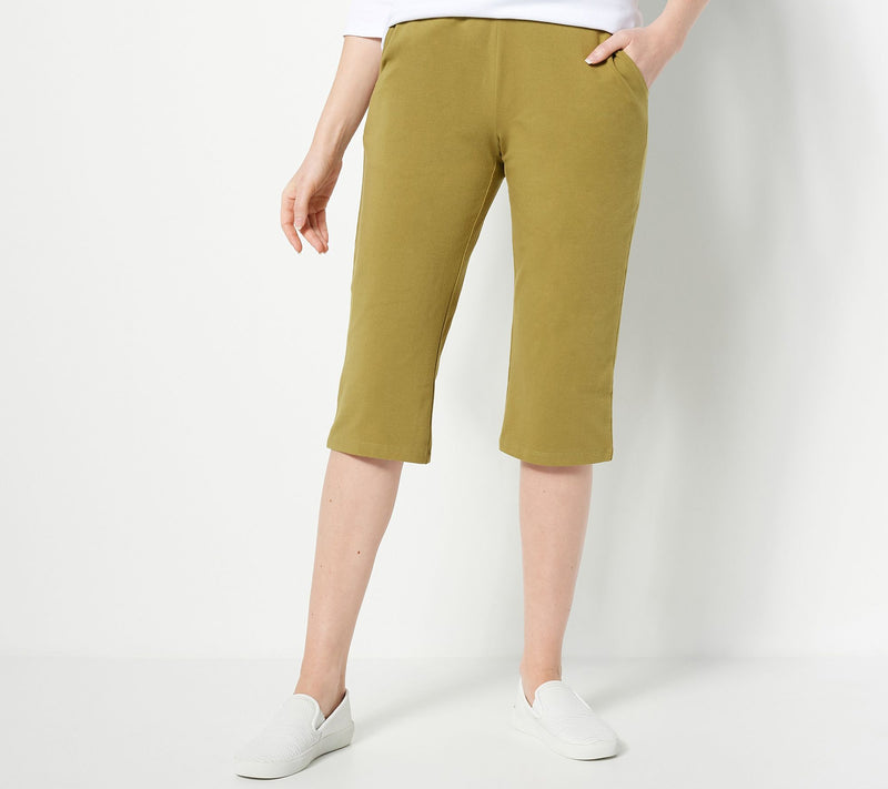 Denim & Co. Active Duo Stretch Skimmer Length Pants — View 20