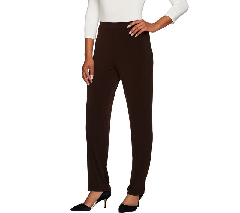 Susan Graver Essentials Tall Liquid Knit Straight Leg Pants — View 11