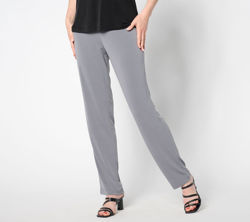 Susan Graver Essentials Tall Liquid Knit Straight Leg Pants — View 31