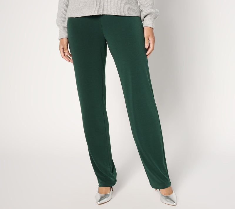 Susan Graver Essentials Tall Liquid Knit Straight Leg Pants — View 24