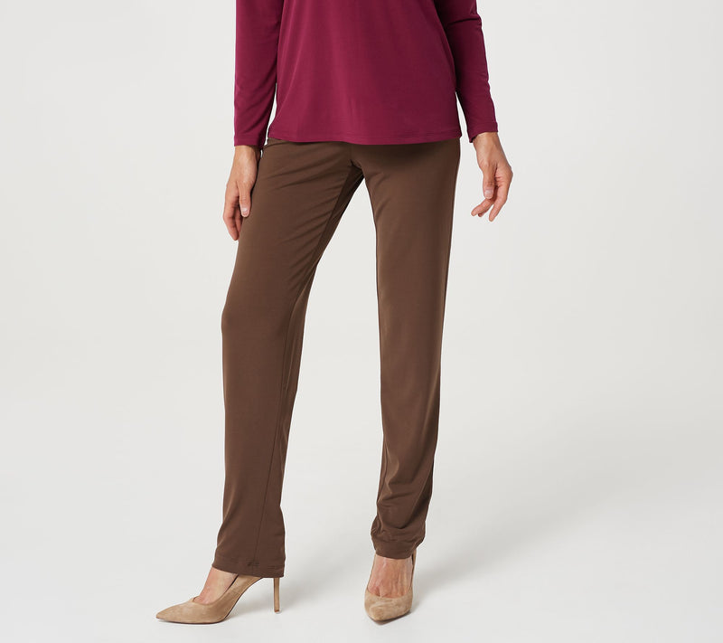Susan Graver Essentials Tall Liquid Knit Straight Leg Pants — View 26