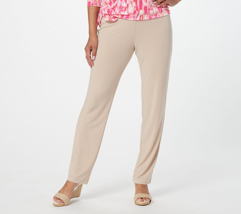 Susan Graver Essentials Tall Liquid Knit Straight Leg Pants — View 51