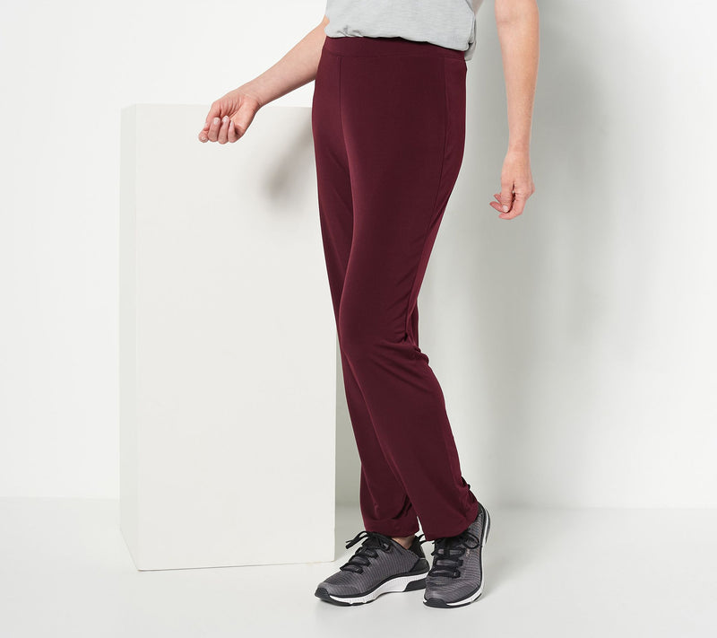 Susan Graver Essentials Tall Liquid Knit Straight Leg Pants — View 13