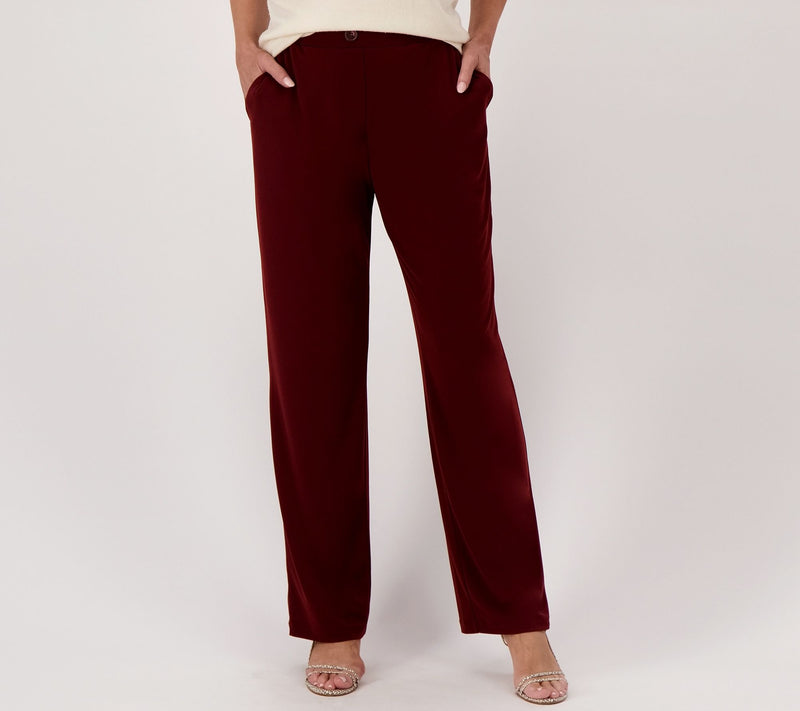 Susan Graver Regular Liquid Knit Pull-On Pants — View 7