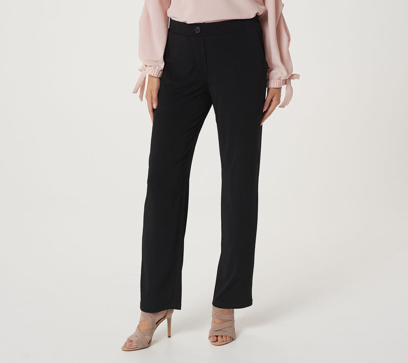 Susan Graver Petite Liquid Knit Pull-On Pants — View 23