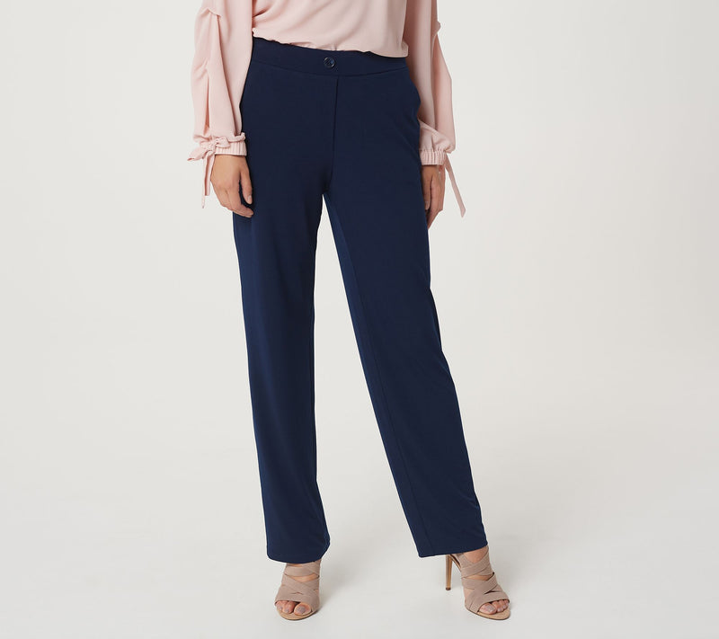 Susan Graver Petite Liquid Knit Pull-On Pants — View 25