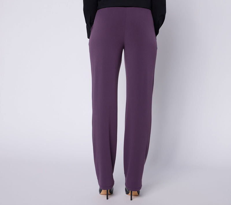 Susan Graver Petite Liquid Knit Pull-On Pants — View 12