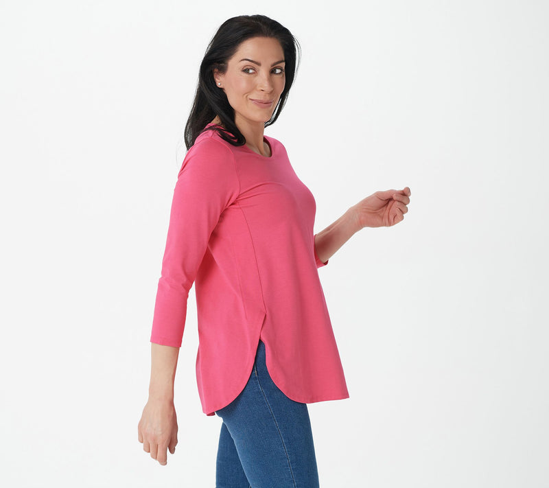 Susan Graver Weekend Essentials Petite Comfy Cotton Tunic — View 18