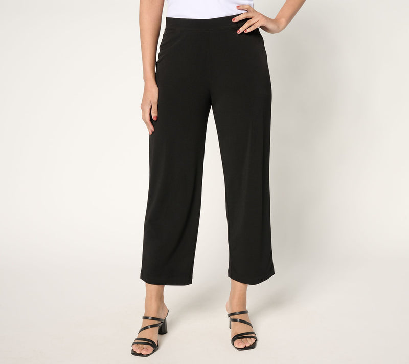 Susan Graver Essentials Regular Liquid knit Crop Pants — View 23