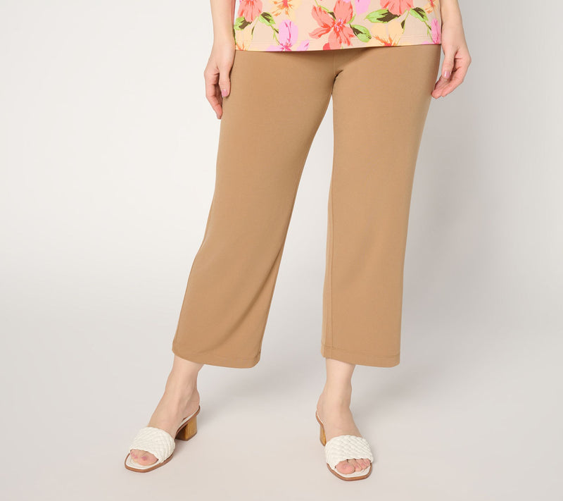 Susan Graver Essentials Regular Liquid knit Crop Pants — View 11