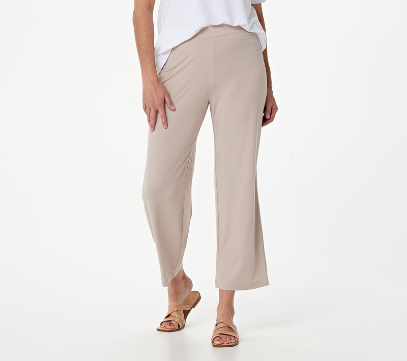 Susan Graver Essentials Regular Liquid knit Crop Pants — View 27