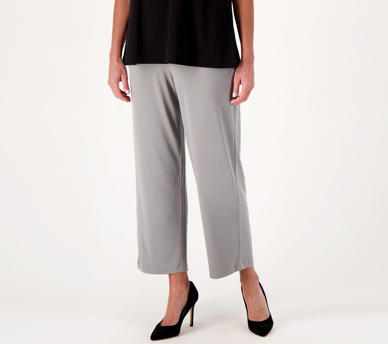 Susan Graver Essentials Regular Liquid knit Crop Pants — View 9