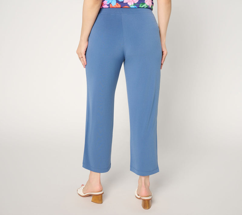 Susan Graver Essentials Petite Liquid Knit Crop Pants — View 14