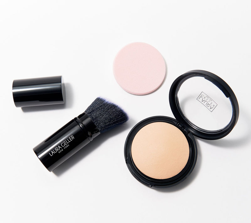 Laura Geller Double Take Foundation with Kabuki Brush — View 7