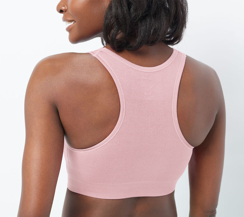 AnyBody Set of 2 Rib Knit Seamless Bras — View 2