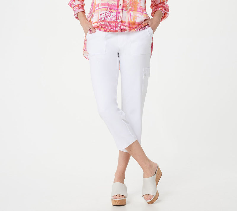 Susan Graver Weekend Regular Premium Stretch Pull-on Crop Pant — View 13