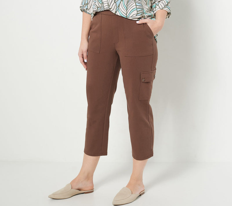 Susan Graver Weekend Tall Premium Stretch Pull-On Crop Pant — View 22