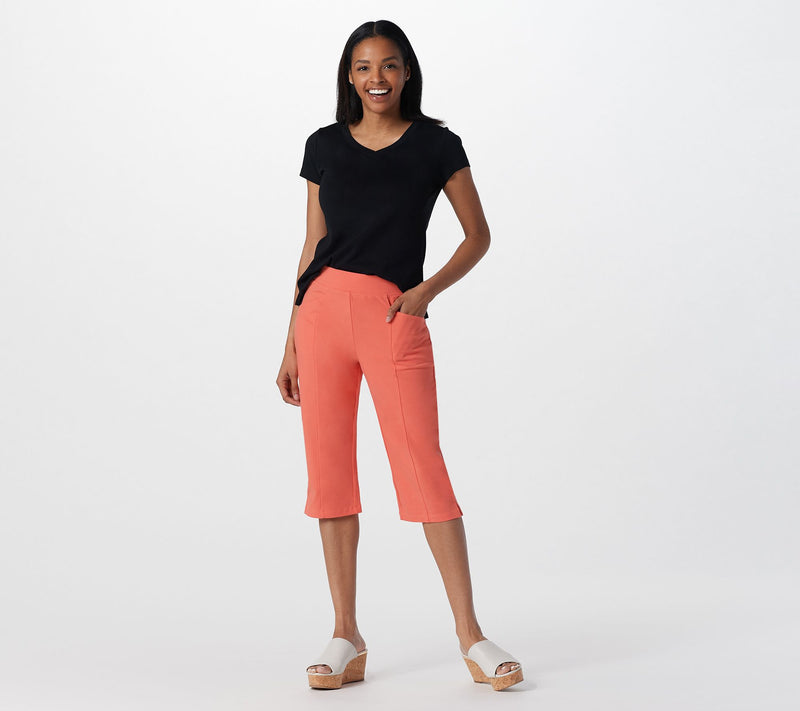 Denim & Co. Active Regular Duo Stretch Skimmer with Pockets — View 19