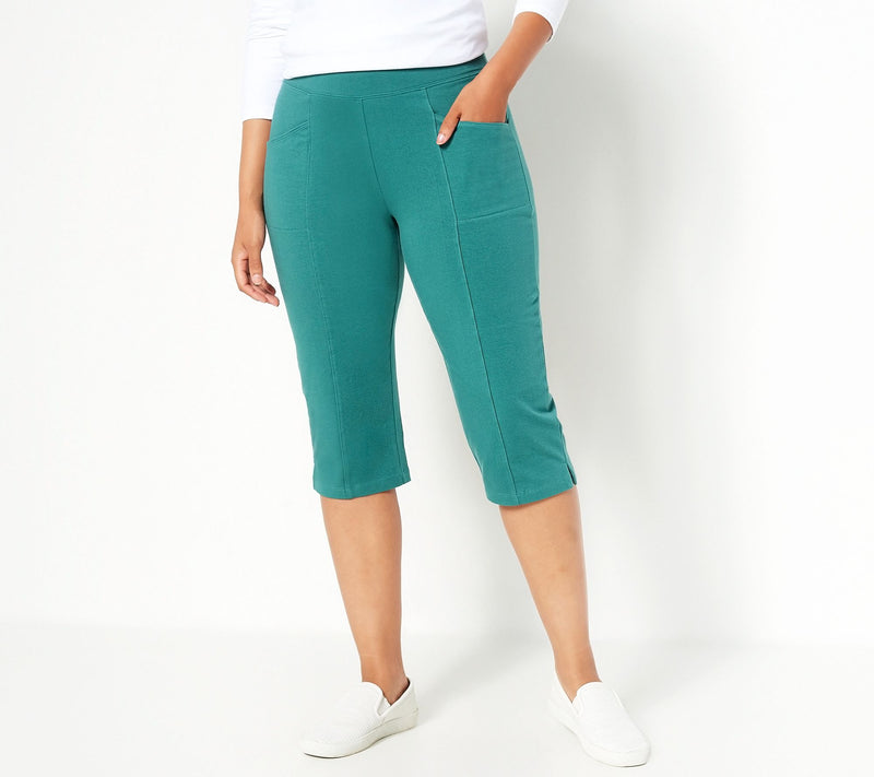 Denim & Co. Active Regular Duo Stretch Skimmer with Pockets — View 15