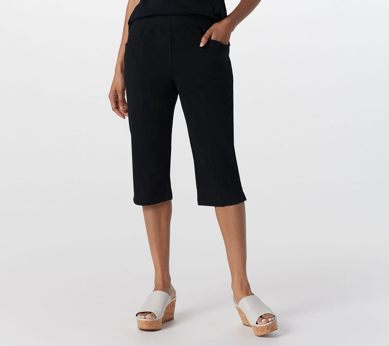 Denim & Co. Active Petite Duo Stretch Skimmer with Pockets — View 9