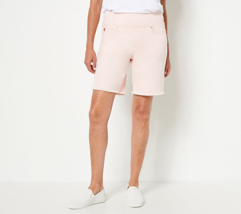 Belle by Kim Gravel TripleLuxe Twill 5-Pocket 8" Shorts — View 7