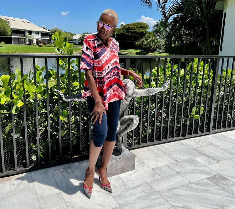 Women with Control Petite Prime Stretch Denim Pedal Pusher — View 20
