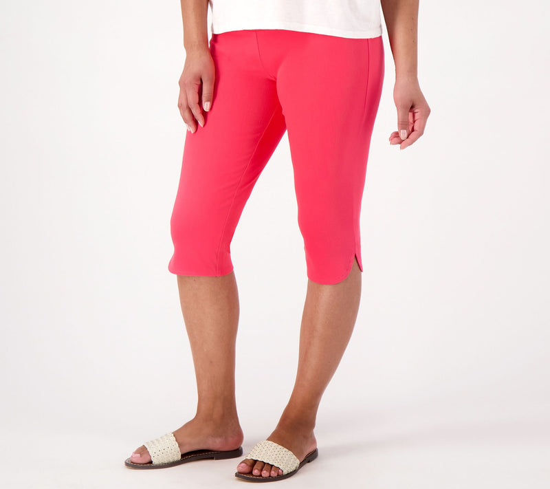 Women with Control Petite Prime Stretch Denim Pedal Pusher — View 11