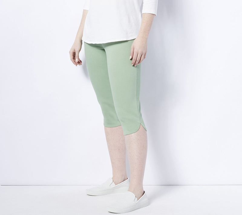 Women with Control Tall Prime Stretch Denim Pedal Pusher — View 10