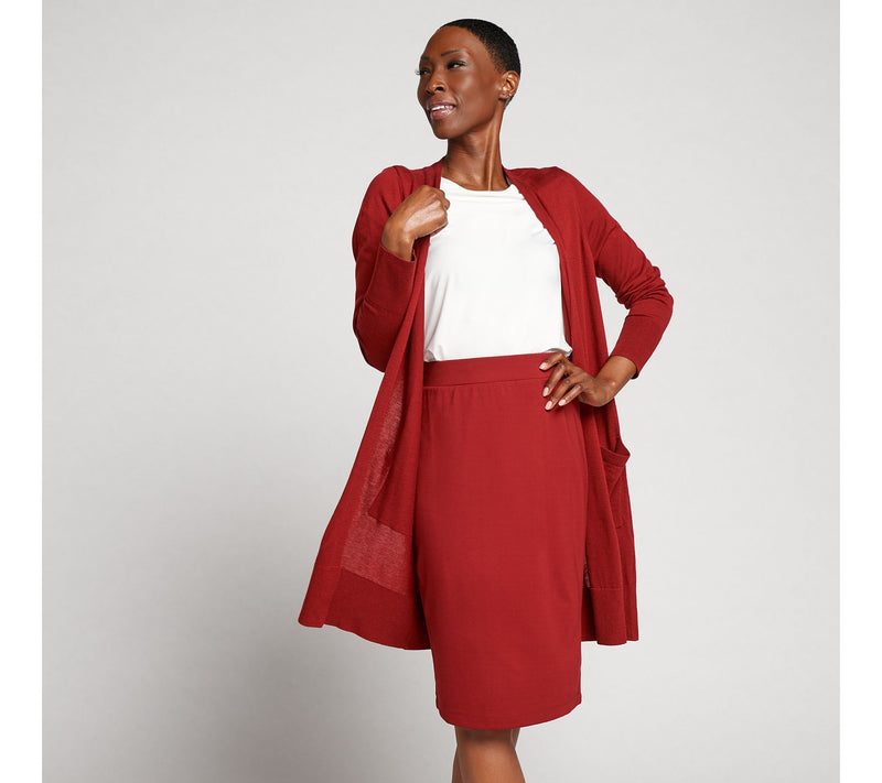 Form & Line by Universal Standard Knee Length Cardigan — View 17