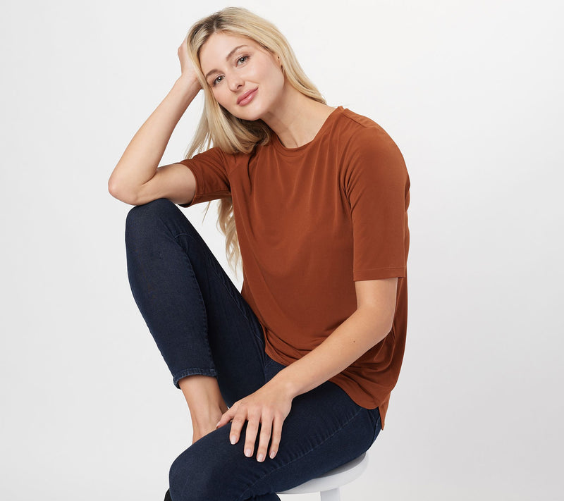Susan Graver Modern Essentials Liquid Knit Top — View 23