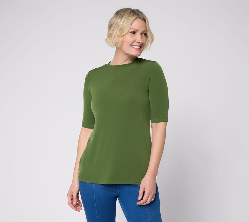 Susan Graver Modern Essentials Liquid Knit Top — View 30