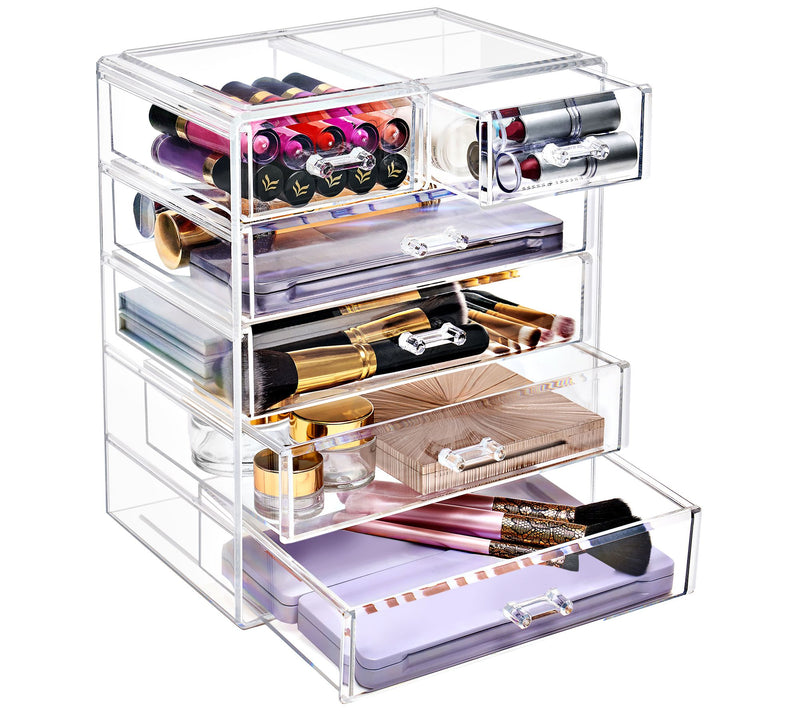 Sorbus Makeup and Jewelry Storage Case with 6 Drawers — Main view