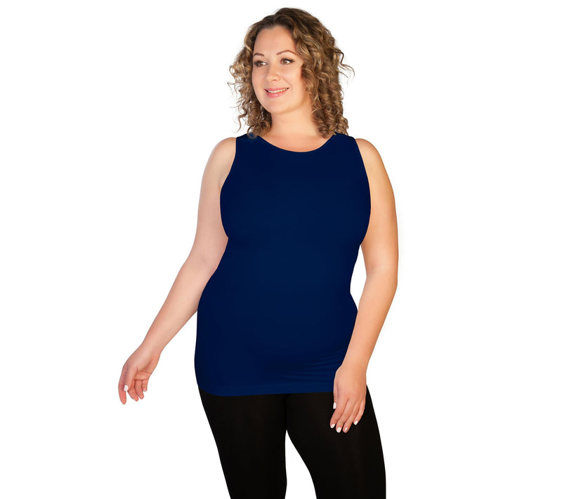 skinnytees Plus High Neck Tank — View 5