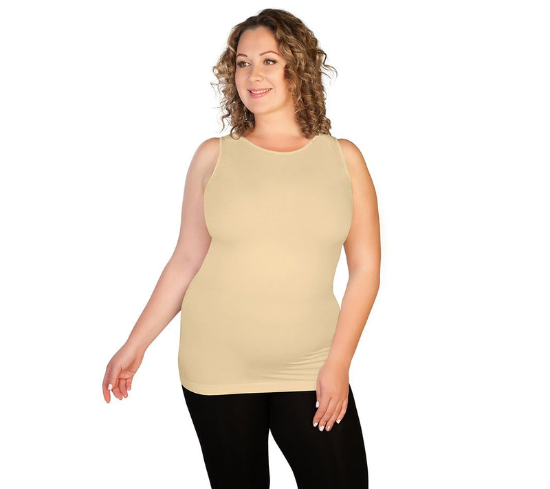 skinnytees Plus High Neck Tank — View 13