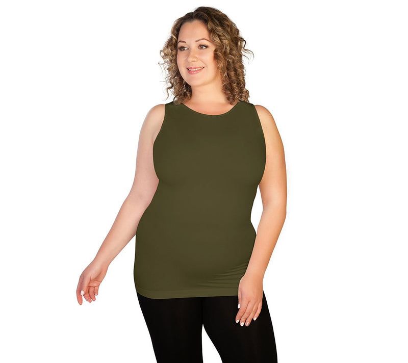 skinnytees Plus High Neck Tank — View 8