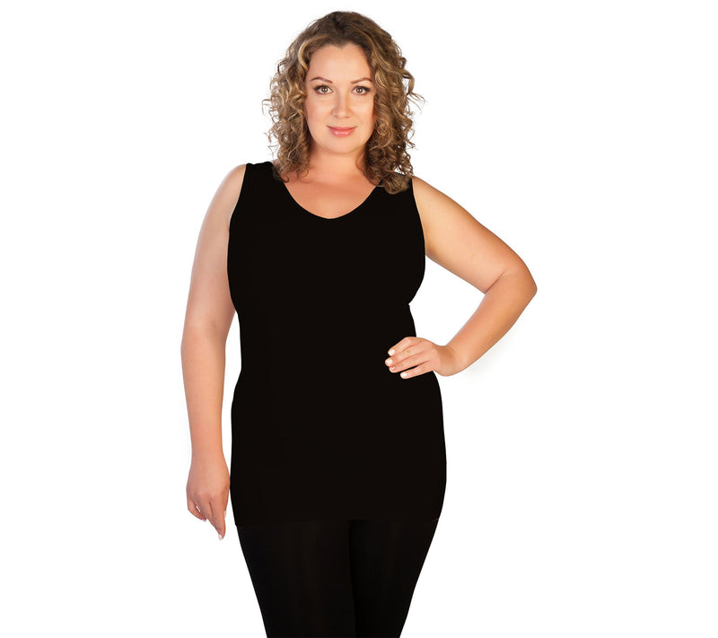 skinnytees Plus V-Neck Tank — View 5