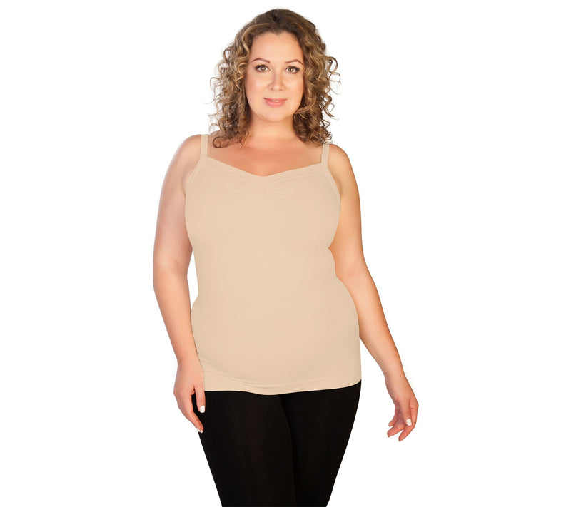 skinnytees Plus Ruched Front Tank — View 9
