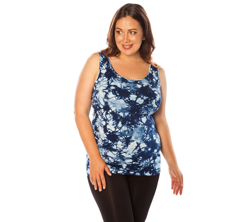 skinnytees Plus Tye-Dye Tank — View 5