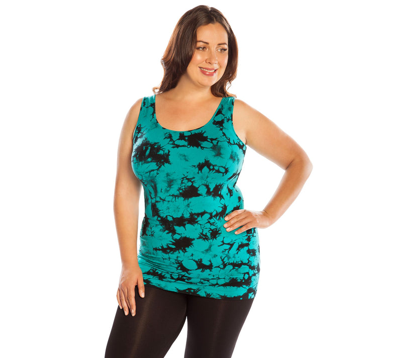 skinnytees Plus Tye-Dye Tank — View 9