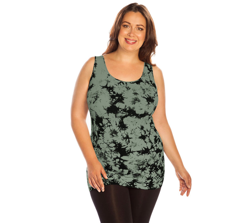 skinnytees Plus Tye-Dye Tank — View 7