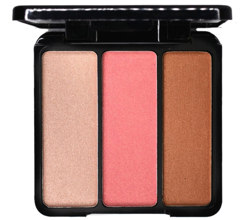 EVE PEARL Blush/Bronzer Trio and 204 Fan Highlighter Brush — View 2
