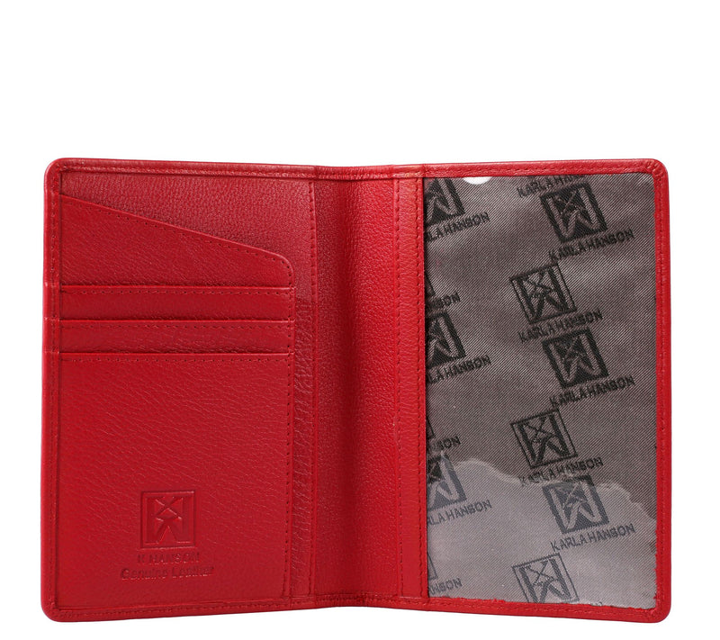 Karla Hanson Leather Passport Holder — View 3