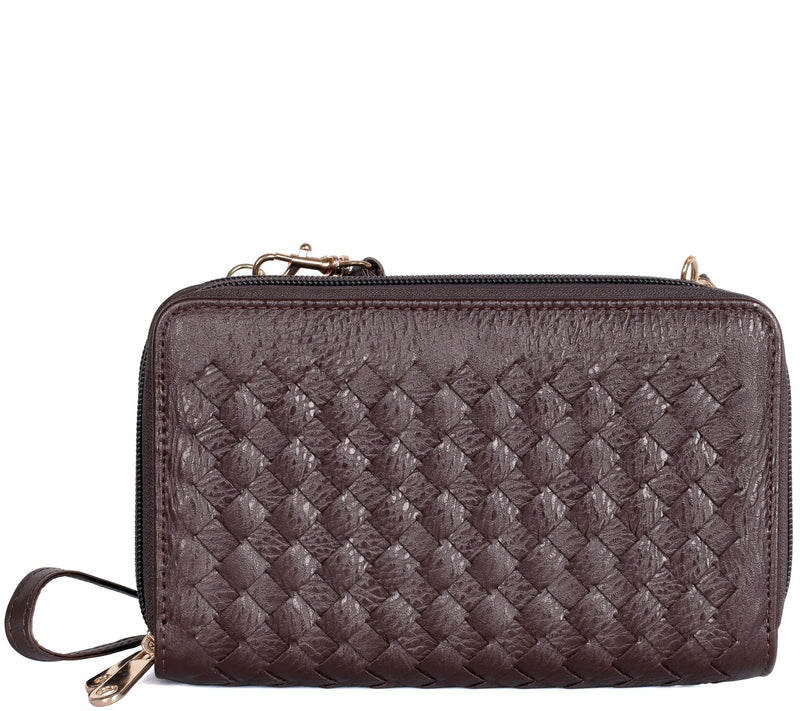 Karla Hanson Ellen Woven Crossbody Phone Wallet — Main view