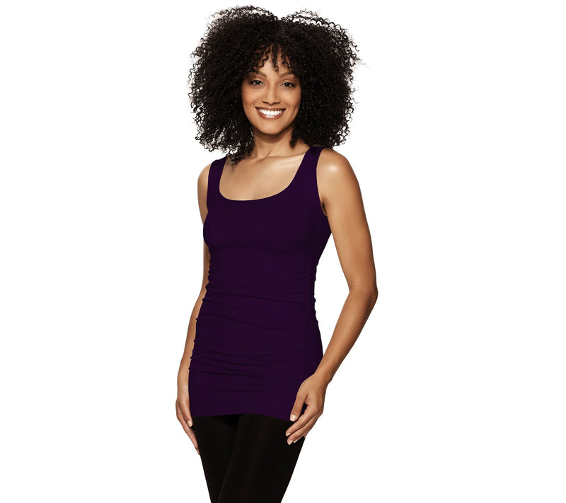 skinnytees Missy Ruched Side Tank — View 7