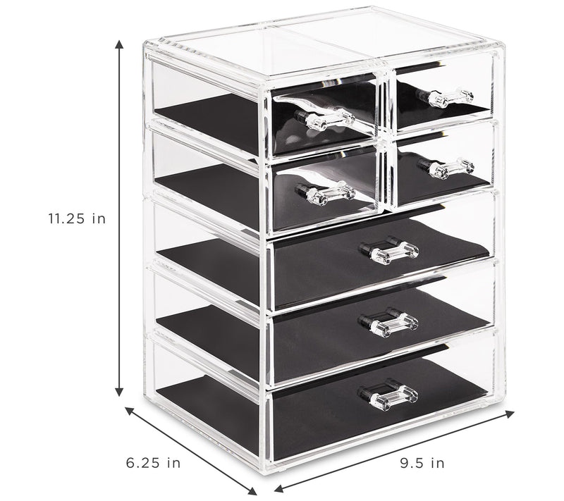 Sorbus Makeup and Jewelry Storage Case with 7 Drawers — View 16