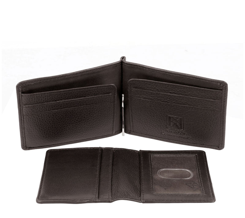 Karla Hanson RFID Blocking Leather Money Clip with Card Inser — View 10