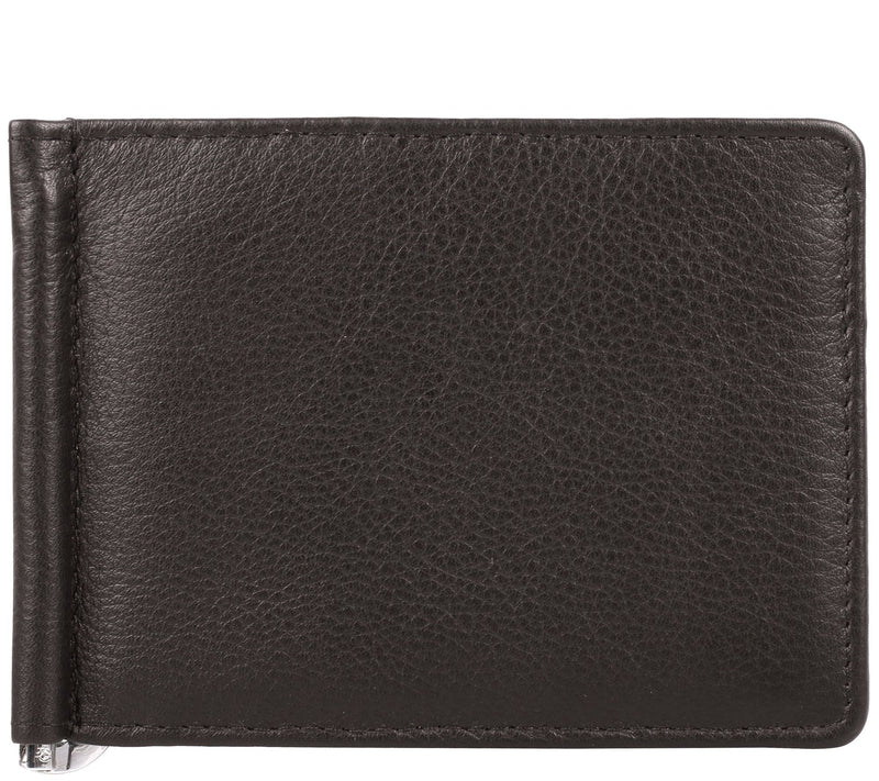Karla Hanson RFID Blocking Leather Money Clip with Card Inser — View 6